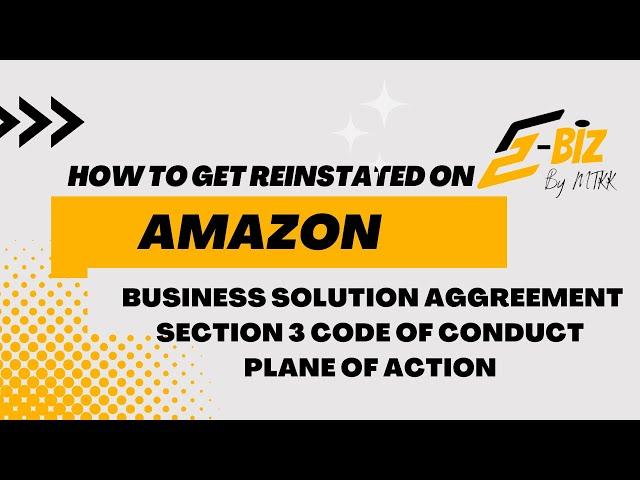 How to Reactivate Section 3 Amazon suspended Account Business Solutions Agreement Solved Hindi 2022