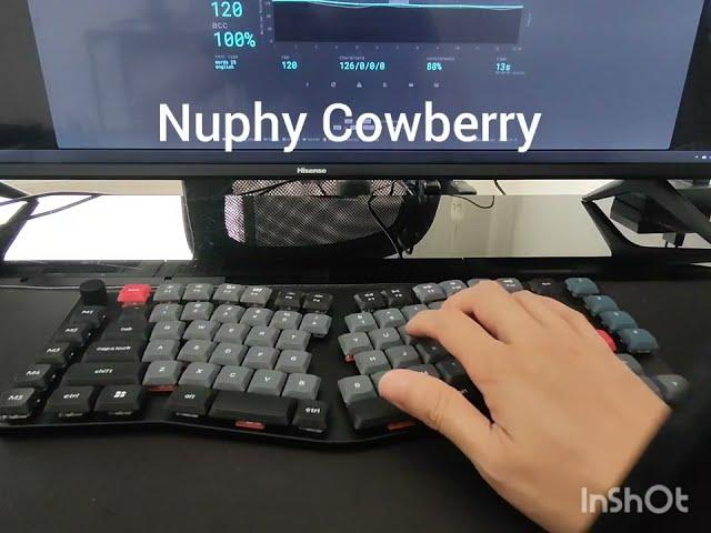 Gateron Browns vs Nuphy Cowberry Low Profile Switches Sound Test Comparison.