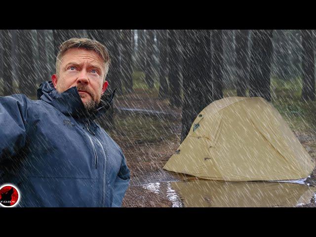 Overnight Heavy Rain Test Adventure With The MC TOMOUNT Backpacking Tent