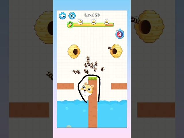 save the dog level20 #games #savethedoge #shorts