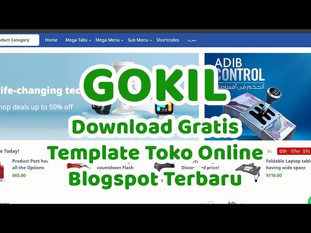 GOKIL!! Gratis Template Toko Online Pake Blogspot Terbaru Bisa Untuk Dollar