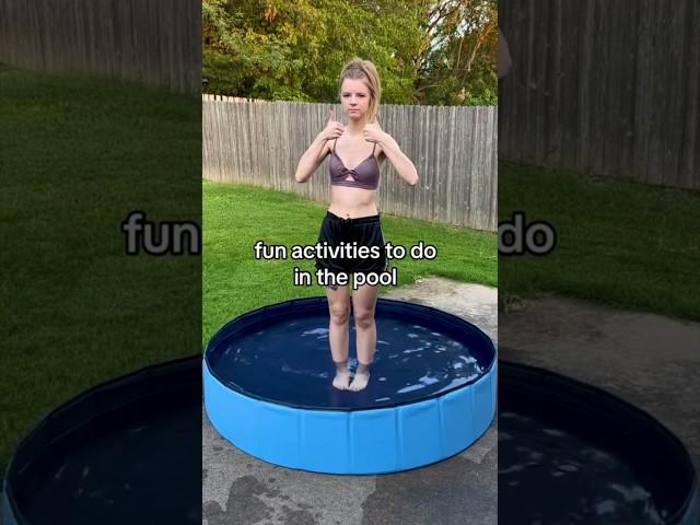 Fun activities to do in the pool