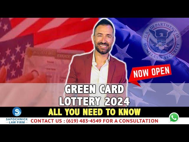 GREEN CARD LOTTERY FY 2024 IS NOW OPEN: how to apply?