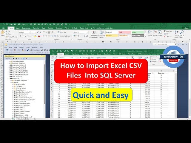 How to Import Excel CSV and Text Files into a SQL Server Database