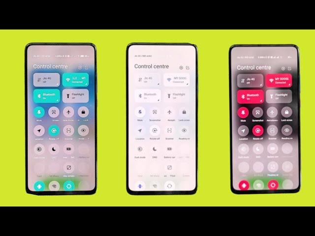 Control Center k Liye Mast Themes | Top 8 MIUI 12 Amazing Themes for Control Centre