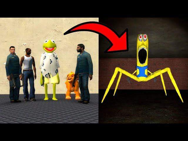 CURSED MINION NPC CHASES IN MAZE! - Garry's mod Sandbox