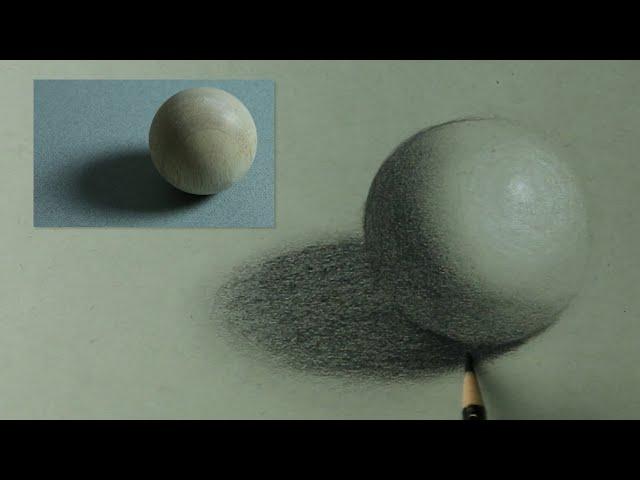 FREE Drawing Basics Course (17/17) - Shading a Sphere on Toned Paper