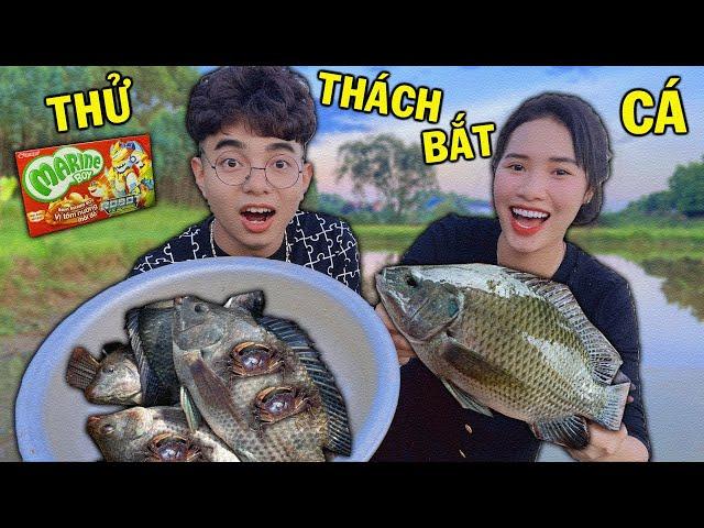 THỬ THÁCH ĐI BẮT CÁ NGOÀI ĐỒNG CÙNG VỚI BÁNH MARINE BOY THẮNG TÊ TÊ HẰNG NGA