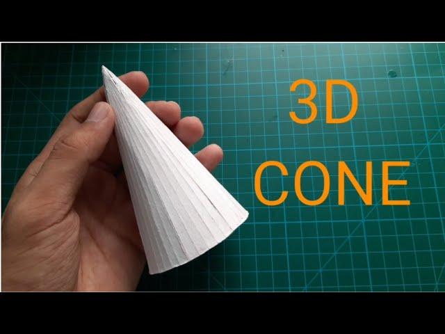 How to make cone with mountboard or cardboard / easyway to make cone with mountboard or cardboard