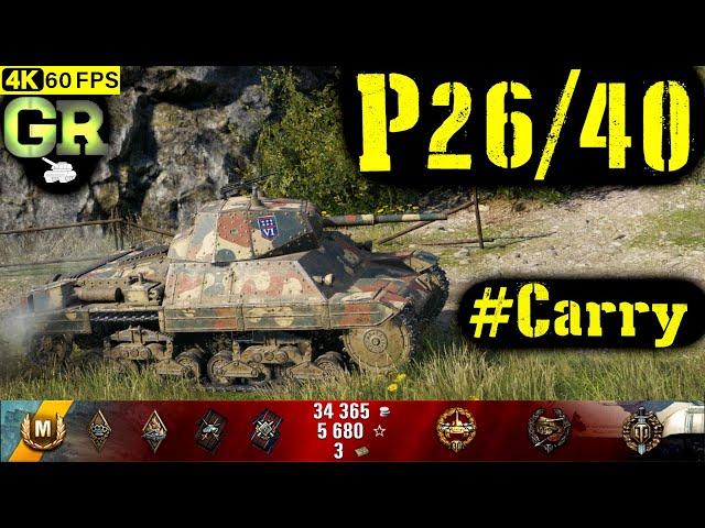 World of Tanks P26/40 Replay - 7 Kills 1.6K DMG(Patch 1.4.1)