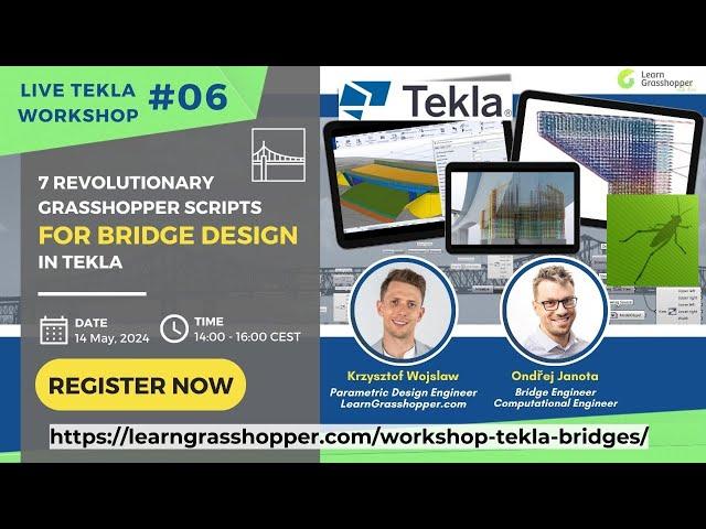 7 REVOLUTIONARY GRASSHOPPER SCRIPTS FOR BRIDGE DESIGN IN TEKLA