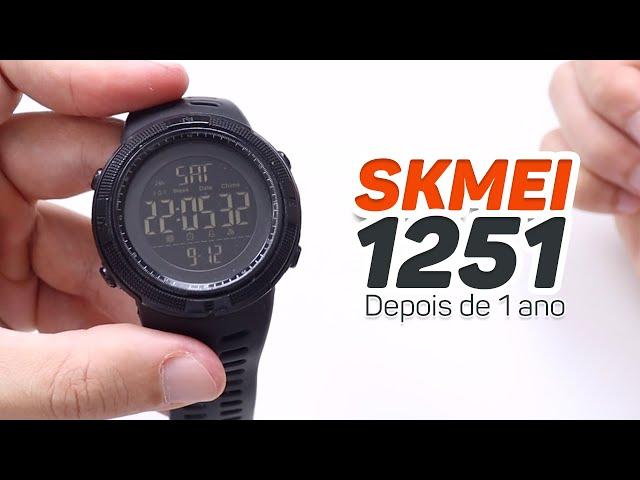 DEPOIS DE 1 ANO DE USO! Relógio Skmei 1251