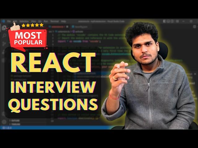 Top 12 React Interview Questions  for Freshers & Experienced  | Preparation 2024 