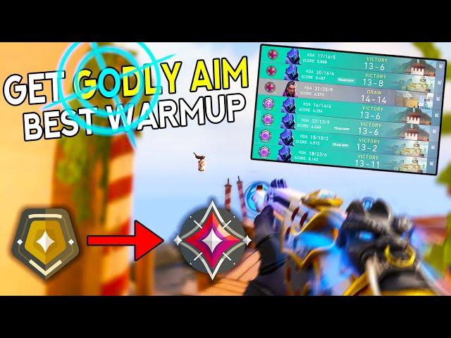 HOW TO GET GODLY AIM IN VALORANT!  (BEST WARMUP ROUTINE)