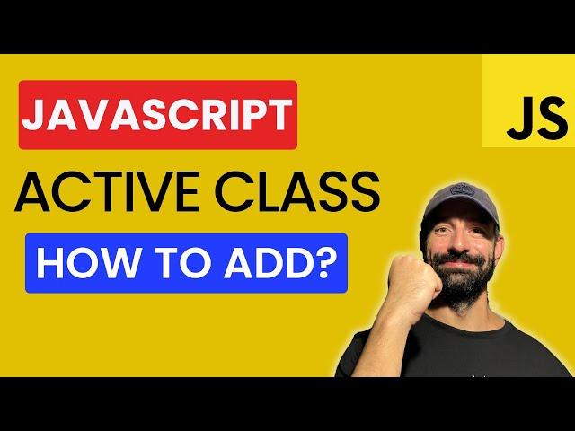 How to Add Active Class to Menu List Items with Javascript