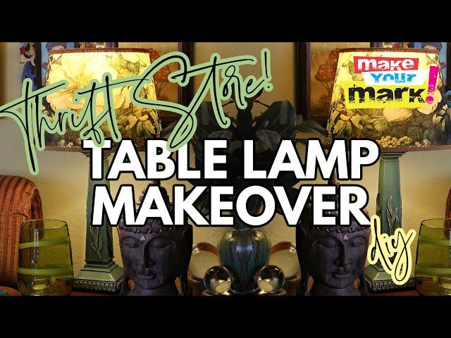 Thrift Store Lamp Makeover