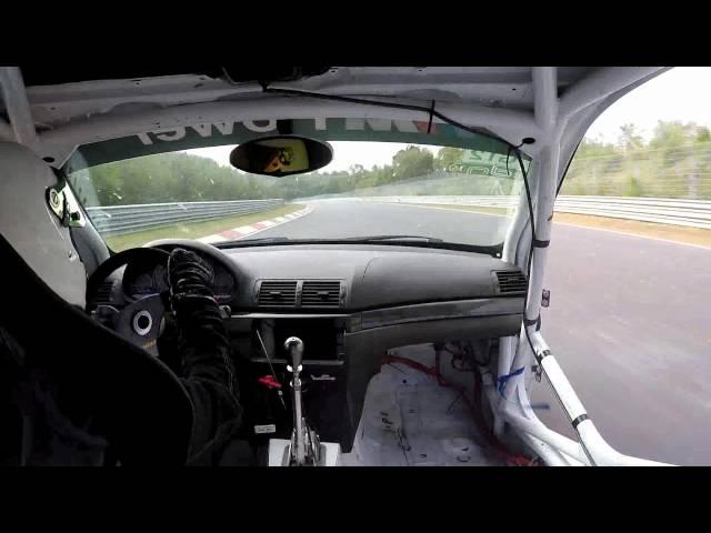 E46 M3 loses door at 280 kph | Nürburgring Onboard Race car