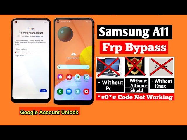 SAMSUNG A11 FRP UNLOCK BYPASS | WITHOUT PC | latest Security | ANDROID 12 | ANDROID 13