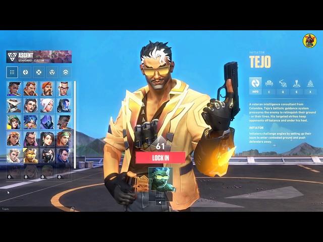 TEJO Agent Select Animation | TEJO Voice lines In-Game