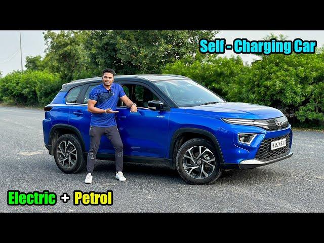 22 to 28 kmpl mileage self-charging batteries with a petrol engine | Toyota Hyryder 300+ km review