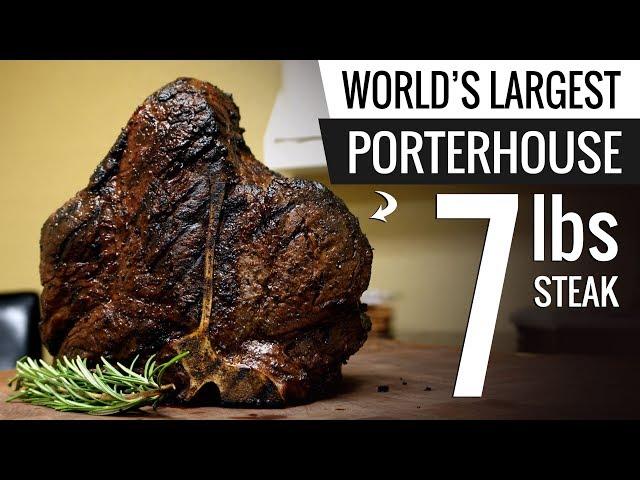 WORLD's LARGEST Bistecca Fiorentina Sous Vide - Porterhouse Steak T-Bone