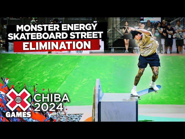 Monster Energy Men’s Skateboard Street Elimination: FULL COMPETITION | X Games Chiba 2024