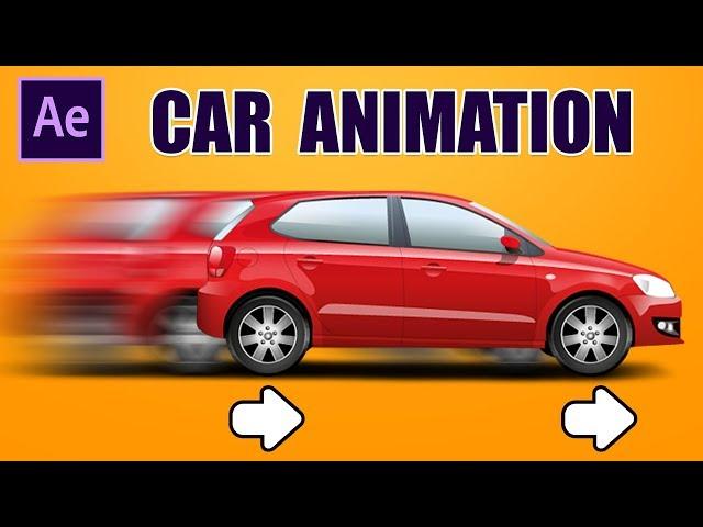 Moving car - Animation - After effects Tutorial - Quick way to create a moving car animation