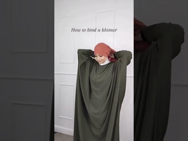 how to bind a khimar by ina collection#hijab #viral #fyp #hijabstyle #hijabfashion #abaya