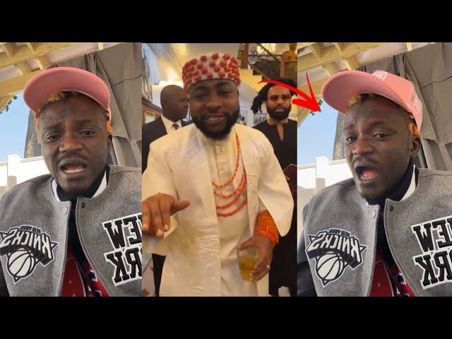 Portable Attack Davido for Not Inviting him to his Wedding as Davido Spot Wizkid PA at his Wedding