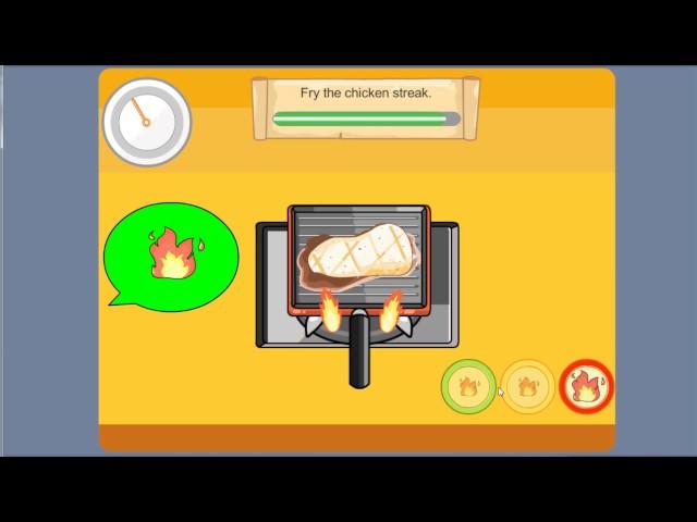 Cooking game made with Unity : Chicken Steak