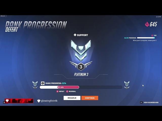 overwatch 2 Ranked Solo flex Support que