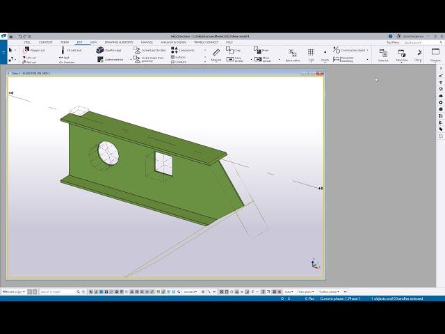 Tekla Structures Basics - Working with Different Types of Cuts