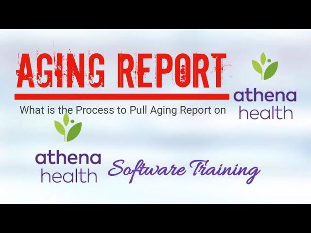 How to Run Aging Report on Athena Soft | Very informative billing software training of Athena Soft