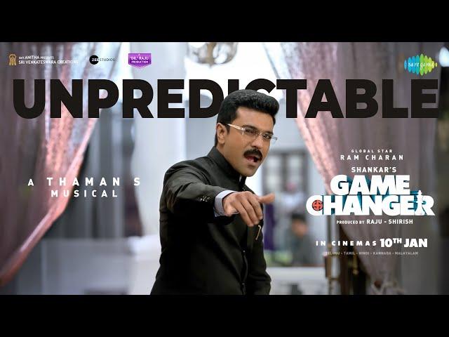 Unpredictable - Lyrical Video | Game Changer | Ram Charan, Kiara Advani | Thaman S | Shankar