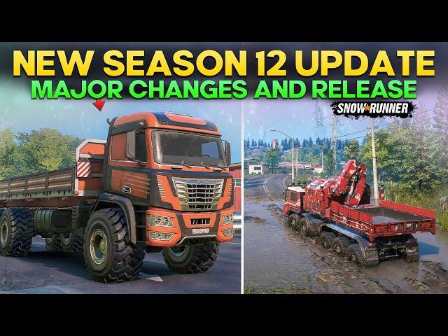 New Season 12 Update Release on All Platforms and All Major Changes in SnowRunner Everything to Know