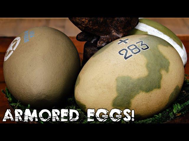 Painting Military Themed Easter Eggs!