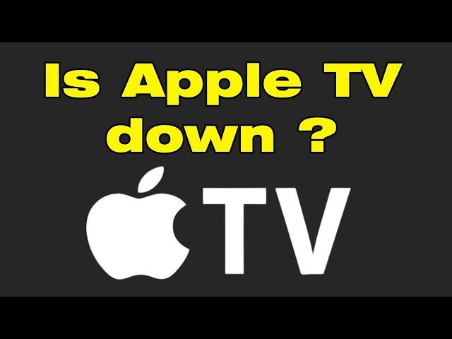 Apple TV content unavailable, Apple TV plus not working