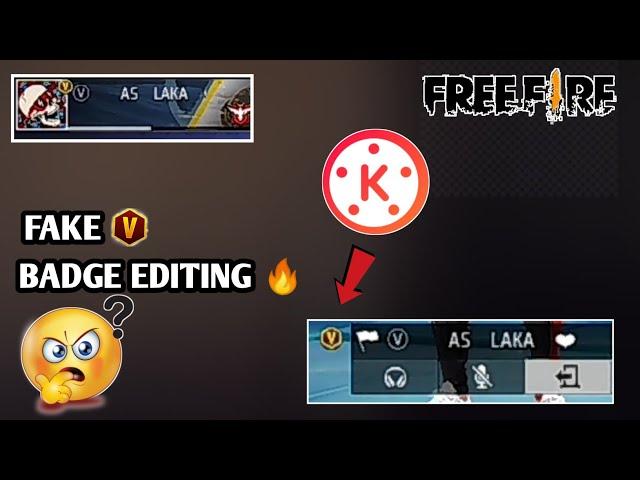 HOW TO EDIT FAKE V BADGE | WITH KINEMASTER 