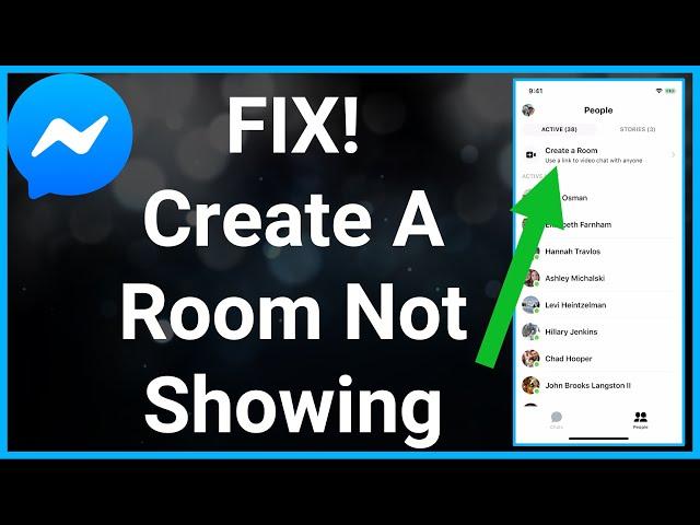 Fix! Messenger Create A Room Not Showing