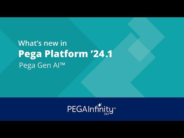 What's new in Pega Platform '24.1: Pega Gen AI