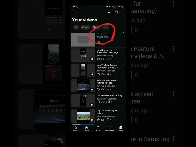 Youtube Video Upload Failed | Problem Solved #youtube #video #uplaod #fail #issue #solved