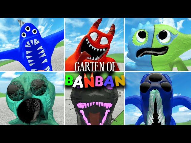 All 1-9 Garten OF BanBan Jumpscares Compilation!! In Garry's Mod!