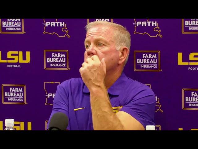 WATCH: Brian Kelly speaks after LSU's loss to Texas A&M