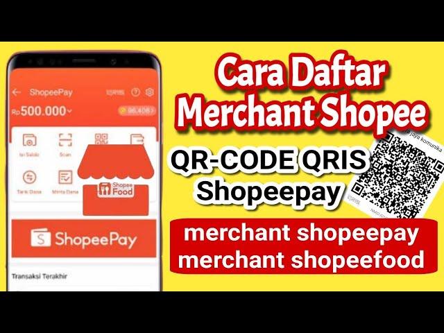 Cara Daftar Jadi Shopee Partner Merchant shopeepay merchant shopeefood #qrcode #qris #shopeepay