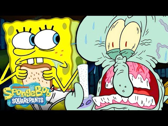 Squidward, SpongeBob & Patrick Play the Boundary Game! | Full Scene 'Pineapple Fever' | SpongeBob