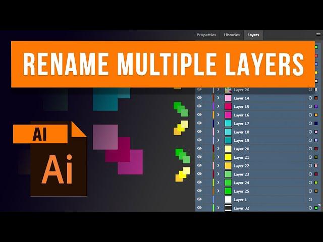 How to Rename Multiple Layers in Adobe Illustrator