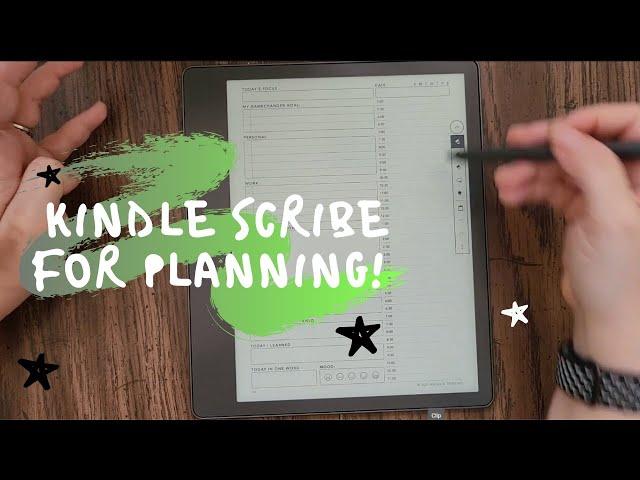 How is the Kindle Scribe for e-ink Planning?