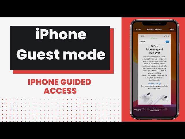 How to allow guest mode on iPhone to run only one app | iPhone Guided Access | iPhone and iOS