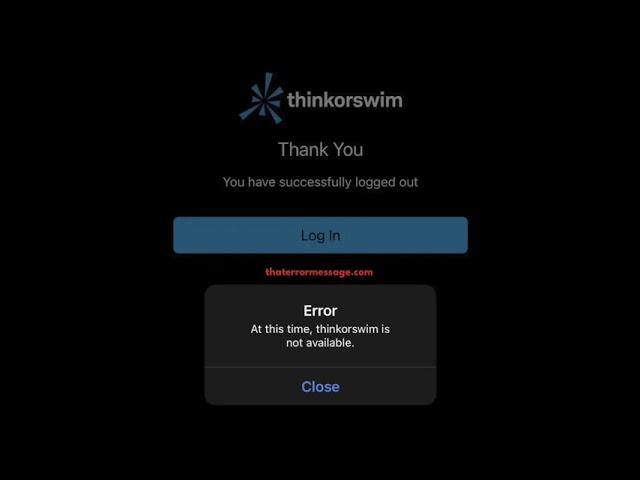 At this time, thinkorswim is not available.