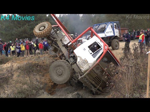 4x4 Off road Truck trial, heavy truck vehicles in action @ Jihlava 2021